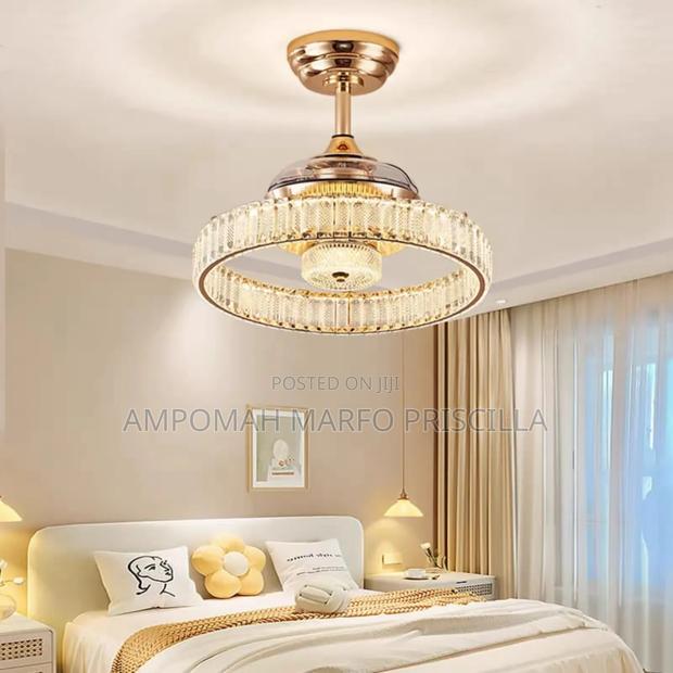 Chandelier Ceiling Light With Inbuilt Fan photo 6