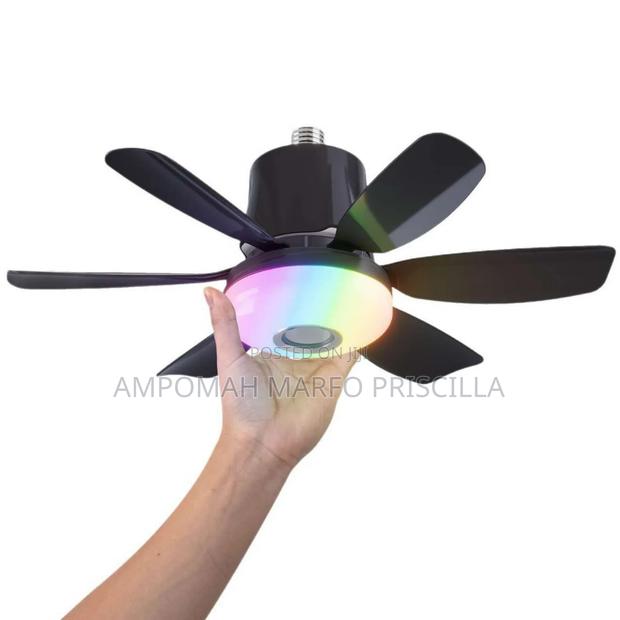 Lamp Holder Ceiling Light With Fan photo 4
