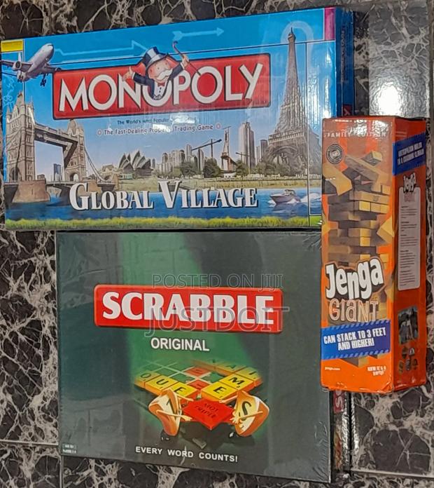 3 in 1 Game Pack – Monopoly, Scrabble Jenga · Photo 2