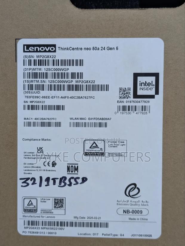 New Lenovo ThinkCentre Neo 30A 32GB Intel Core i7 SSD 1T photo 5