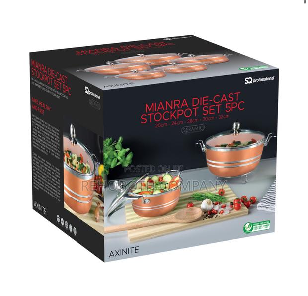 Sq Professional Mianra Seramiq Stockpot Set 5pc Axinite