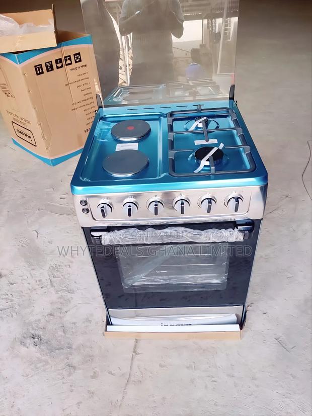 2 Gas| 2 Electric| Innova 60x60 Cooker| Auto-ignition| Stainless Steel