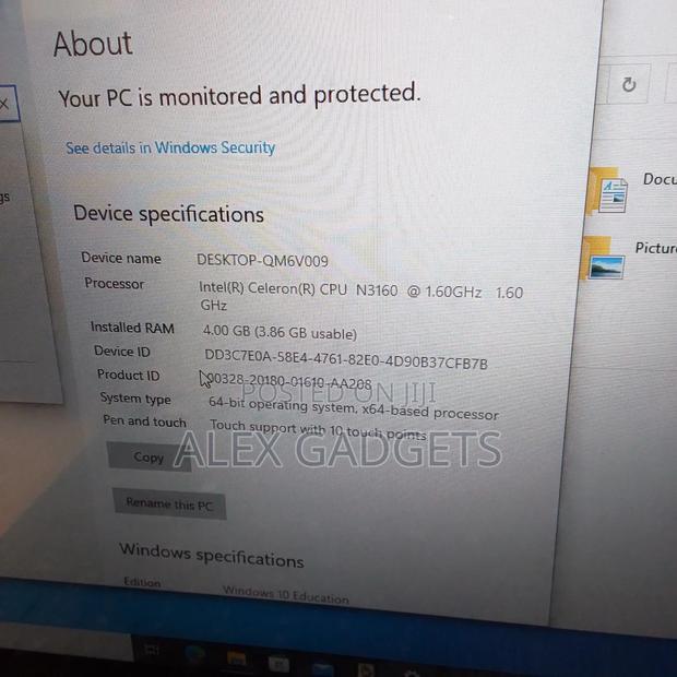 Laptop Lenovo 4GB Intel Celeron SSD 128GB photo 3