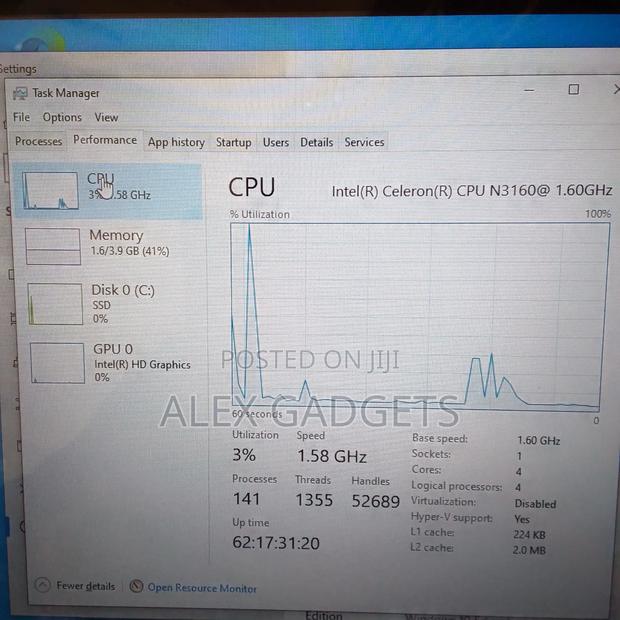 Laptop Lenovo 4GB Intel Celeron SSD 128GB photo 5