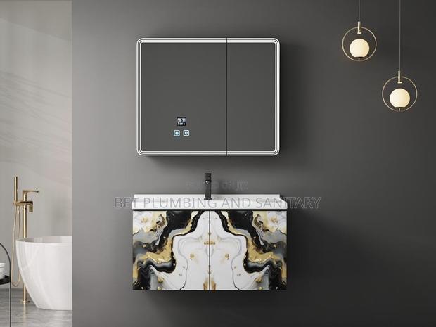 European Led Cabinet Basin and Mirror Complete _Smart Cabinet Basin · Photo 2