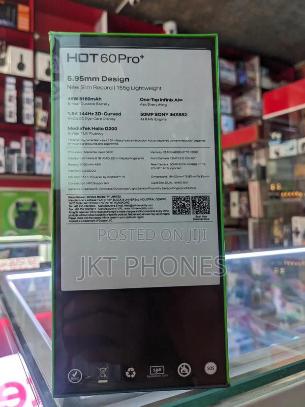 New Infinix Hot 60 Pro+ 128 GB Silver photo 3