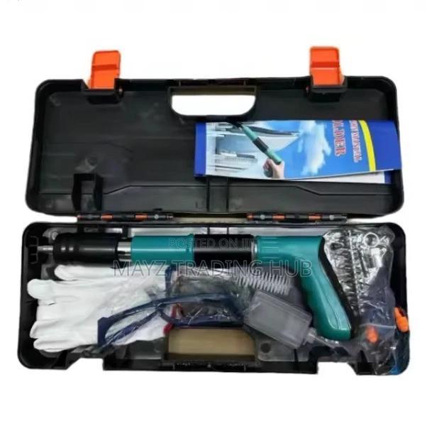 Nail Gun With Nails,Gloves And Googles