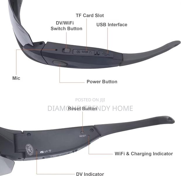 Smart Sunglass With Video Camera and Ear Piece. photo 4