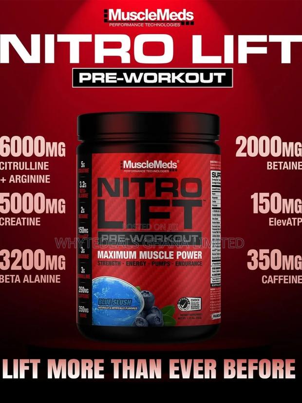 #1 Best Pre-workout| Nitro-lift Muscle Power| Strength| Endurance|Pump photo 2