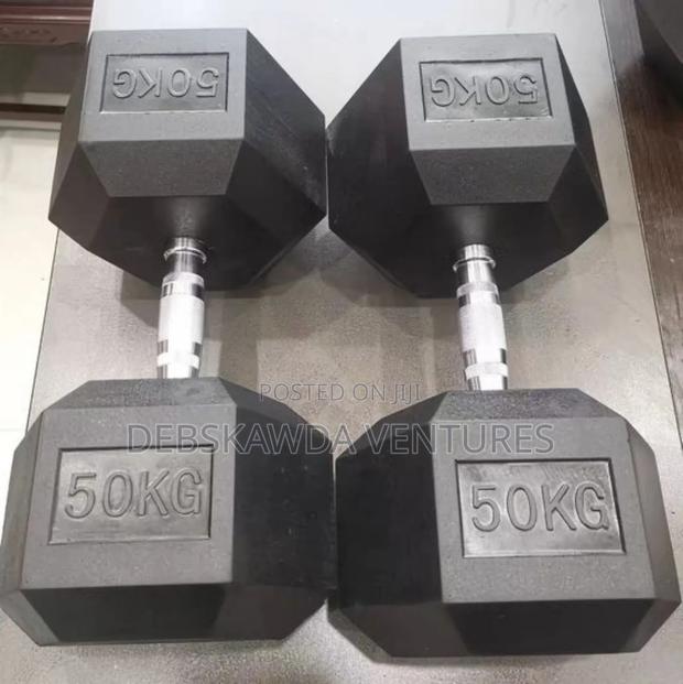 50kg Pair Hex Dumbbells (50×2) · Photo 2