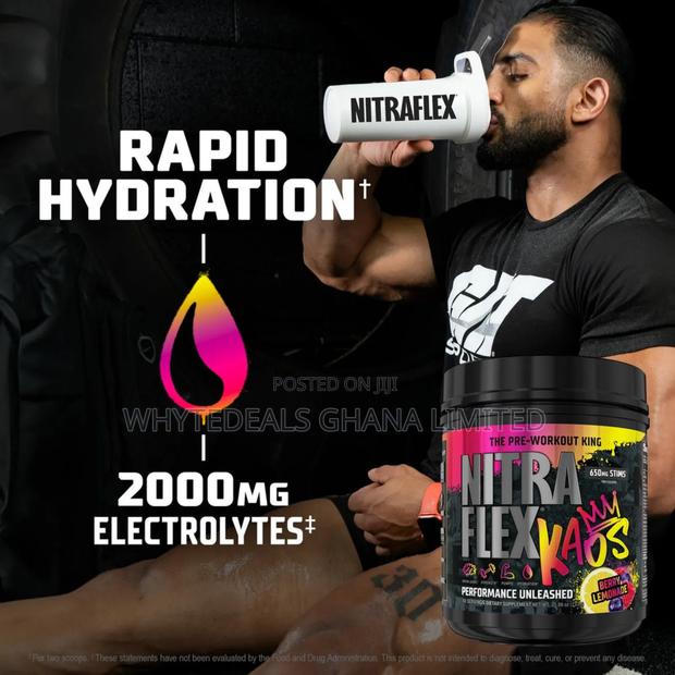 Pre-workout King| Nitraflex Kaos For Explosive Energy| Pump| Strength photo 4