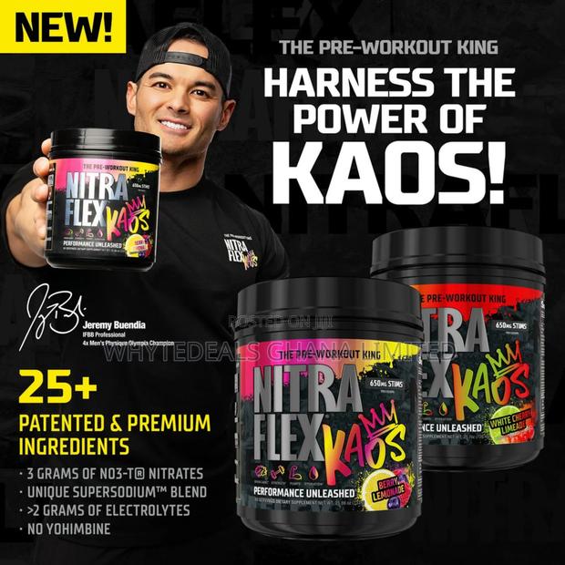 Pre-workout King| Nitraflex Kaos For Explosive Energy| Pump| Strength photo 6