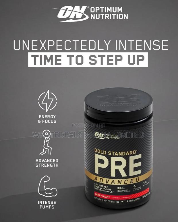 Unlock Strength With Gold Standard Advanced Pre-workout|Intense Energy photo 2