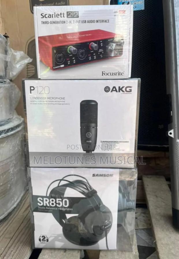 Microphone, Sound Card and Headphone Bundle · Photo 2