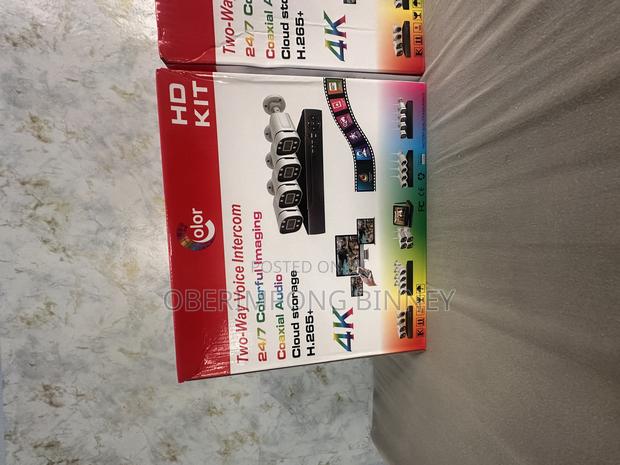 4 Channel CCTV Kit 2mp Full Coloured