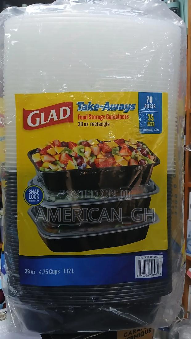 Glad Take Away Food Storage Container, 70pcs(35 Set) · Photo 2