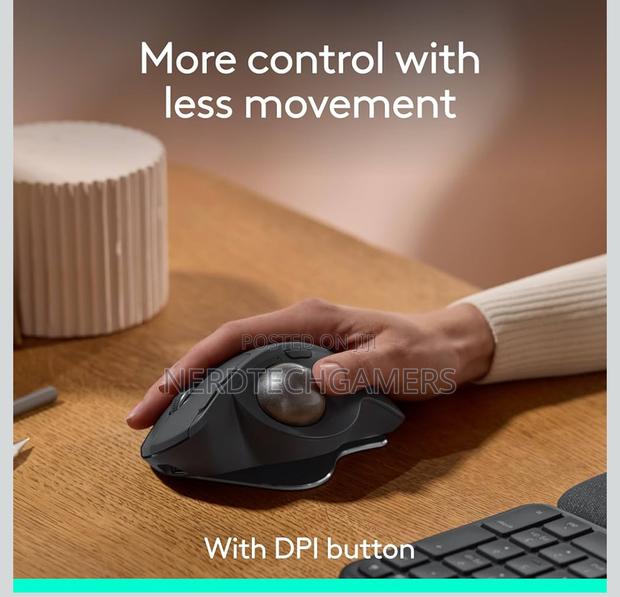 Logitech Mx Ergo S Advanced Wireless Trackball Mouse, · Photo 4
