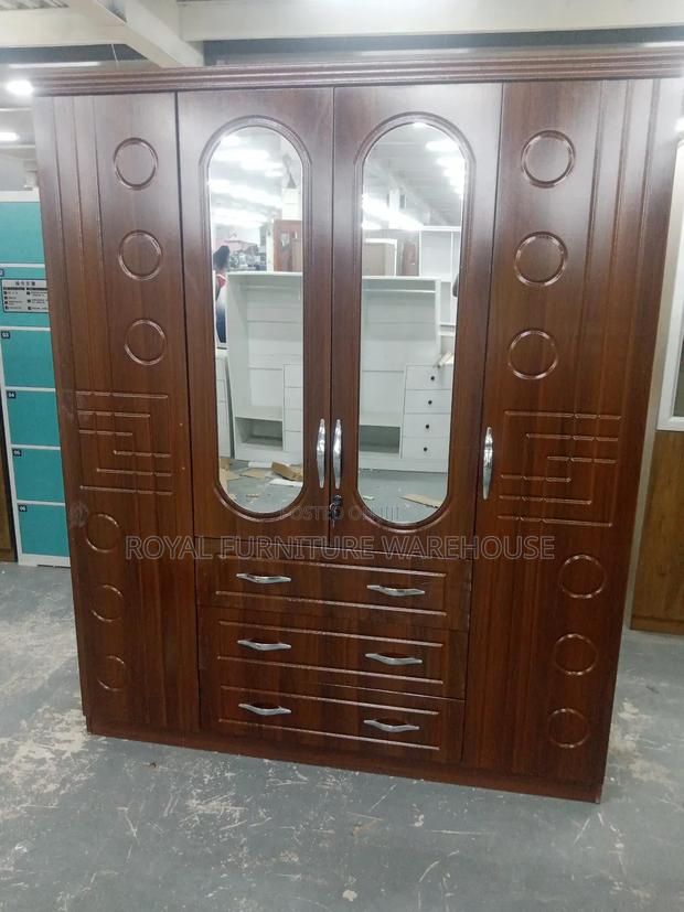 4doors Wooden Wardrobe Coffee Colour · Photo 2