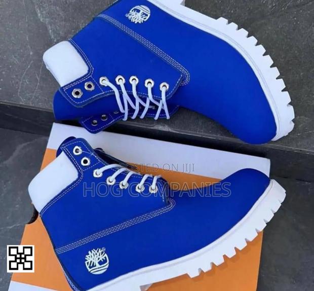 Timberland Premium Blue White Boots – Fast Delivery in 2 Hours · Photo 3