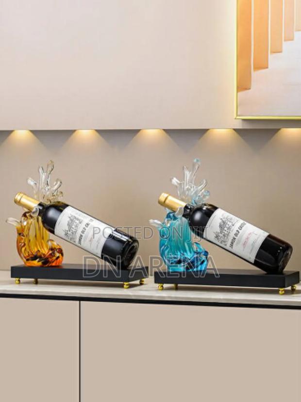 Abstract Art Style Wine Rack