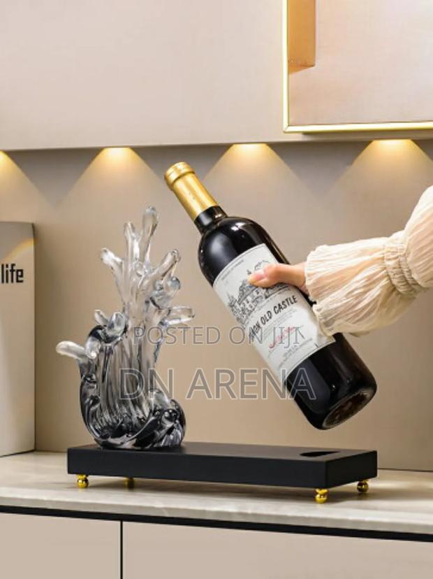 Abstract Art Style Wine Rack photo 2