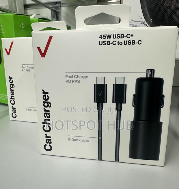 Verizon (45w) Vehicle Charger and Usb-C to Usb-C Cable · Photo 3