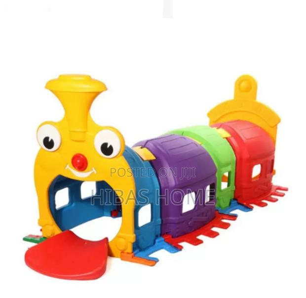 Big Size Train Design Kids Crawl Tunnel 240*106*98cm photo 2