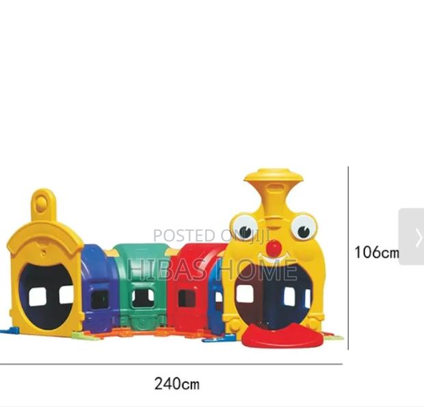 Big Size Train Design Kids Crawl Tunnel 240*106*98cm photo 3