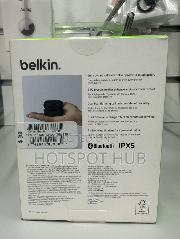Belkin Soundform Bolt Wireless Earbuds · Photo 4