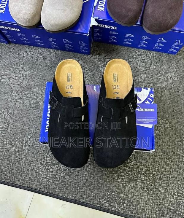 Boston Birkenstock Suede Black · Photo 4