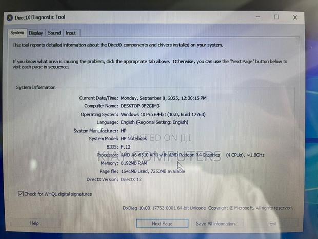 Laptop HP 17-3000 8GB AMD A6 HDD 1T photo 4