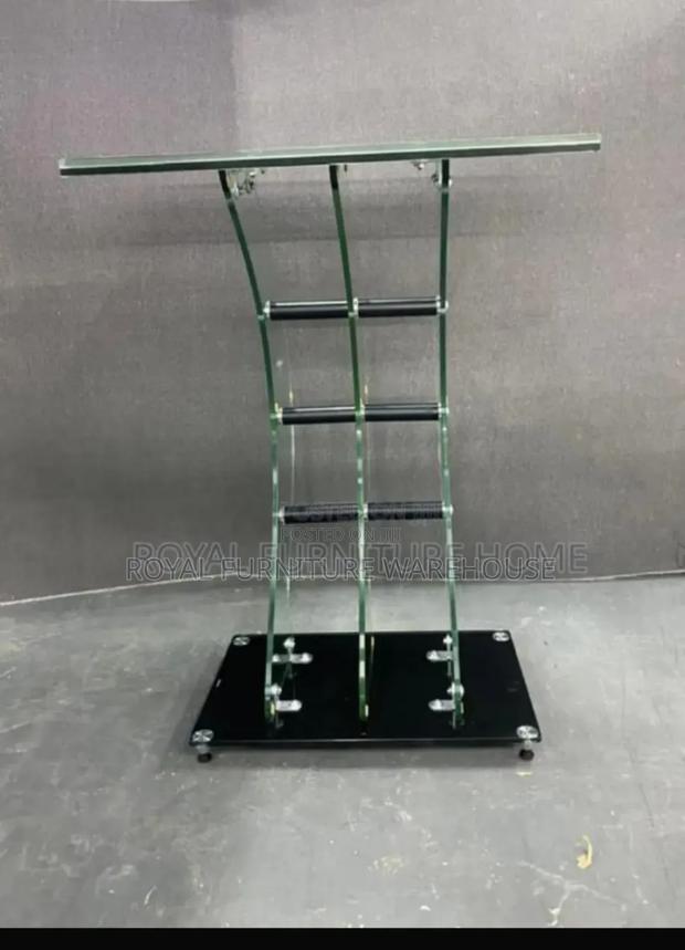 Imported Tempered Glass Preaching Podium Pulpit Stand · Photo 3