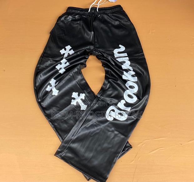 Cargo Leather Pants Available in Stock