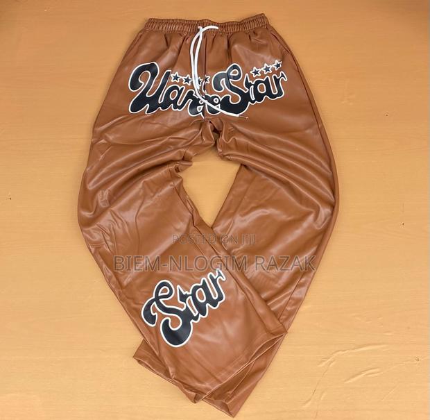 Cargo Leather Pants Available in Stock