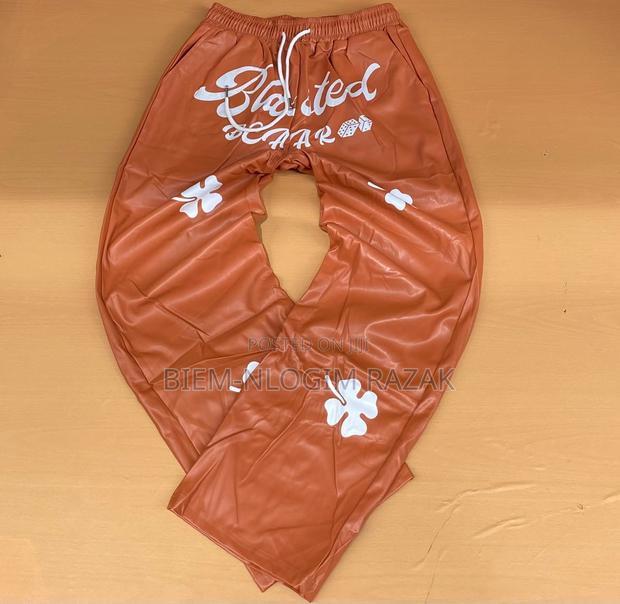 Cargo Leather Pants Available in Stock