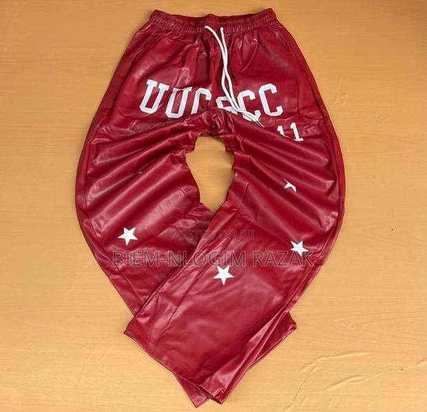 Cargo Leather Pants Available in Stock