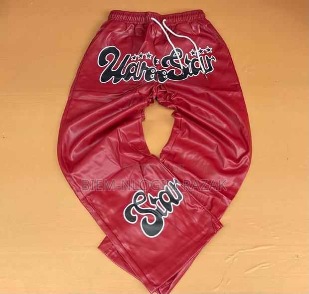 Cargo Leather Pants Available in Stock