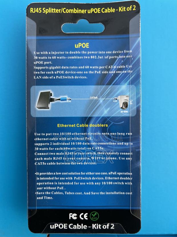 Combiner/Splitter Rj45 Upoe Cable - Kit of 2 photo 2