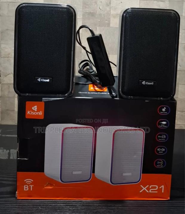 Kisonli X21 Usb Stereo Speaker + RGD Light + Bluetooth · Photo 2