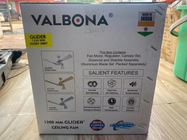 Valbona Glider 1200mm Ceiling Fan – Delight White, 3-Year Warranty photo 2