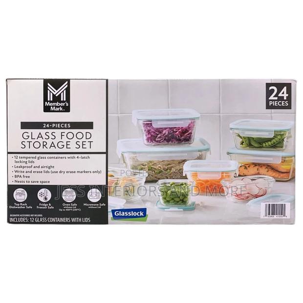 Member S Mark 24_piece Glass Food Storage Set photo 3