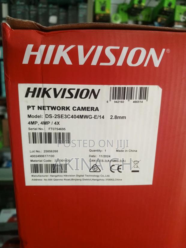 Hikvision 4mp Dual Lens Mini PTZ Poe Camera Ds-2se3c404mwg-E/14 · Photo 4