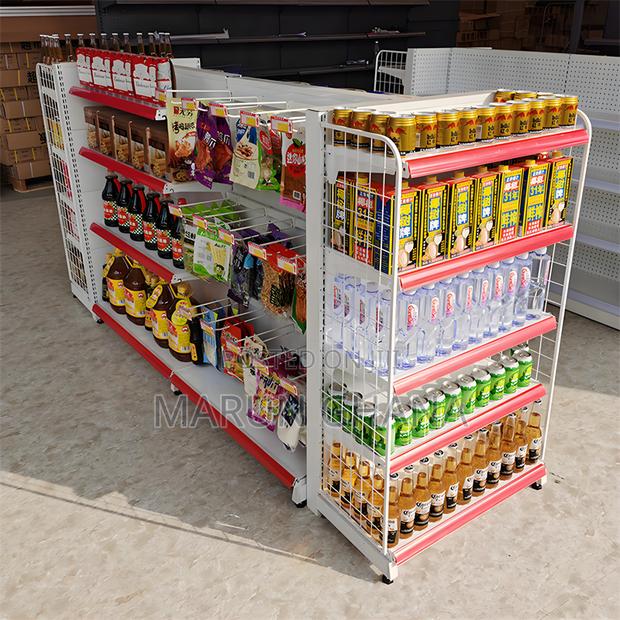 Supermarket Shelves for Retail Store Double-Sided Gondola · Photo 2