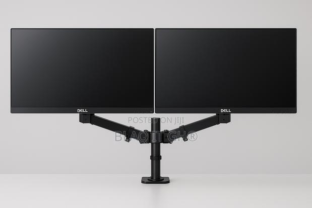 Dual 27 Inches Dell Monitor With Dual Monitor Mount