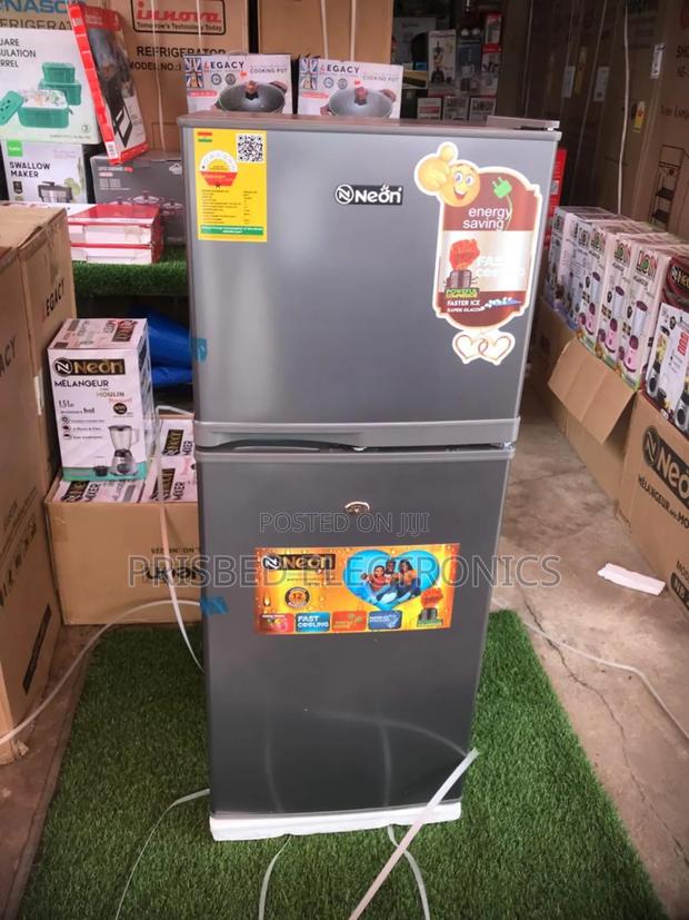 Neon Double Door Fridge 108 Litres Top Freezer photo 3