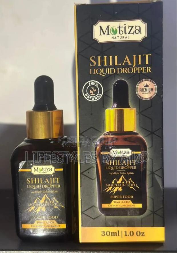 Motiza Shilajit Liquid Dropper Resin Himalayan Mountain Gold Grade