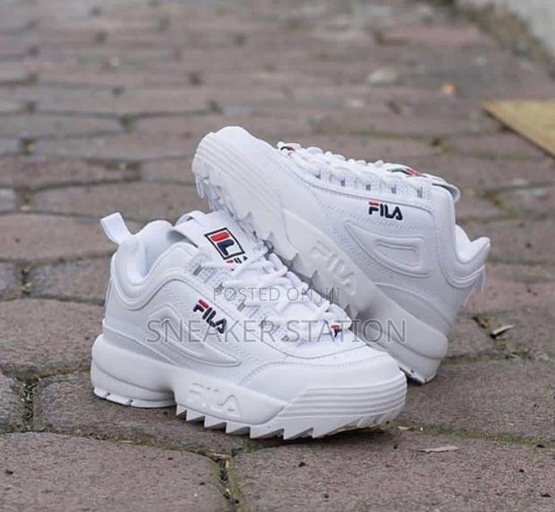 Fila All White Disruptor Sneaker · Photo 3