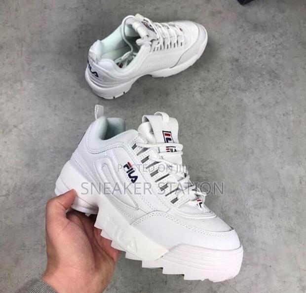 Fila All White Disruptor Sneaker · Photo 4