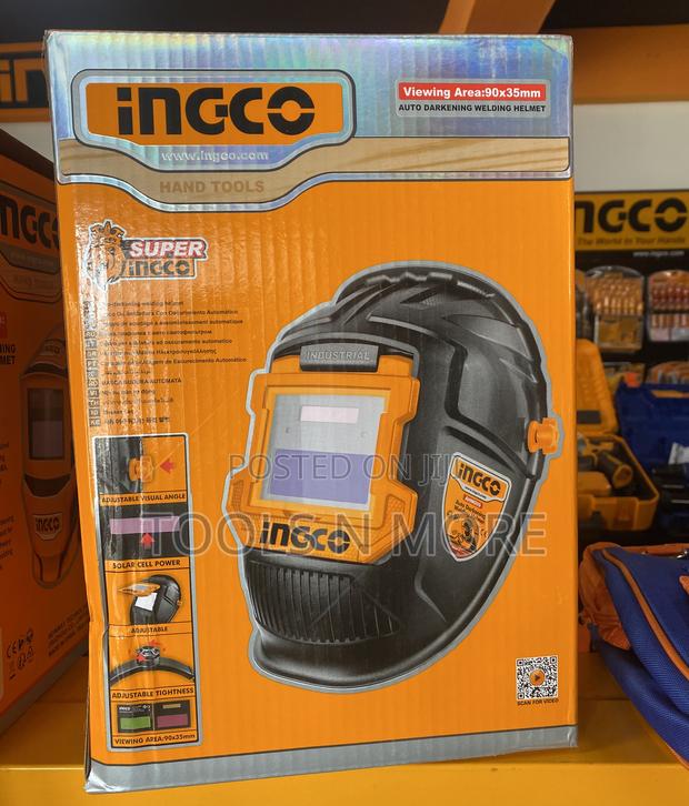 Ingco Auto Darkening Helmet (90mm X 35mm View Area)