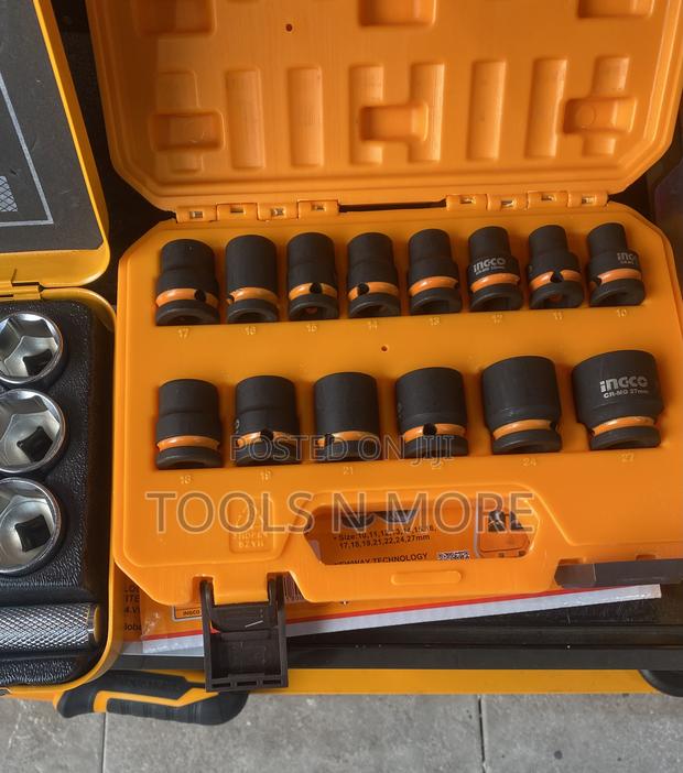 Ingco 14 Pieces 1/2” Dr. Impact Socket Set · Photo 3